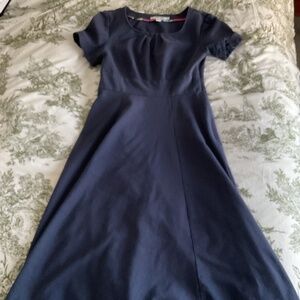 Navy blue knit dress from Boden, size 6 long